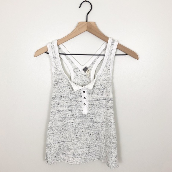 Free People Tops - Free People We the Free Heather Gray Tank
